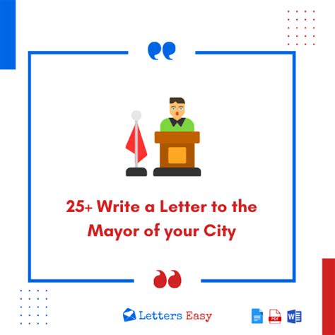 25+ Write a Letter to the Mayor of your City – Format, Templates.